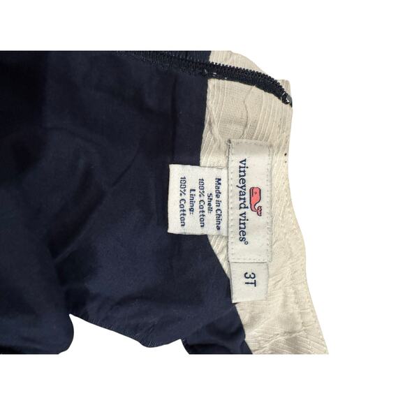 Vineyard Vine 3T navy and white party dress - Picture 3 of 3